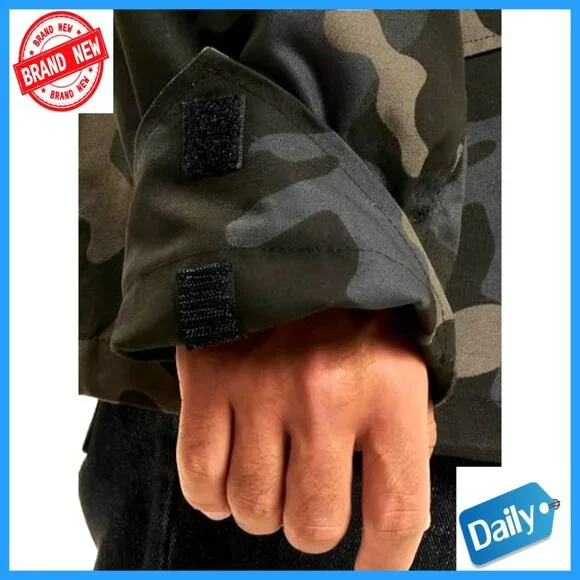 Classic Field Jacket Military Style Lightweight Cotton Polyester Adjustable Fit